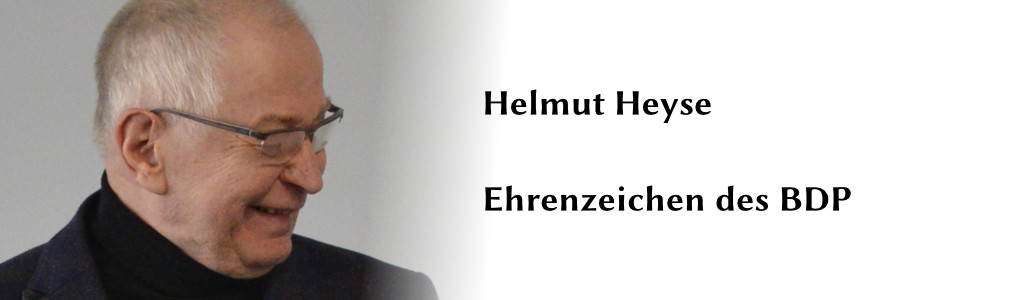100 Jahre Schulpsychologie - Ehrung Helmut Heyse